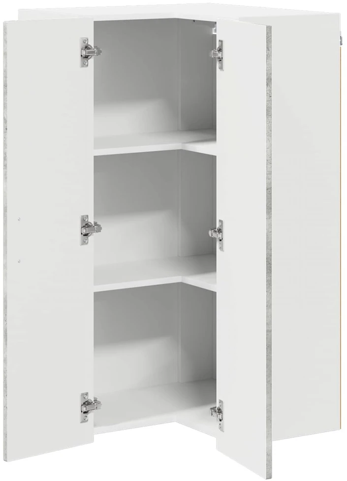 Sieninis kampinis kabinetas LUCCA Betono pilka 57 x 57 x 100 cm