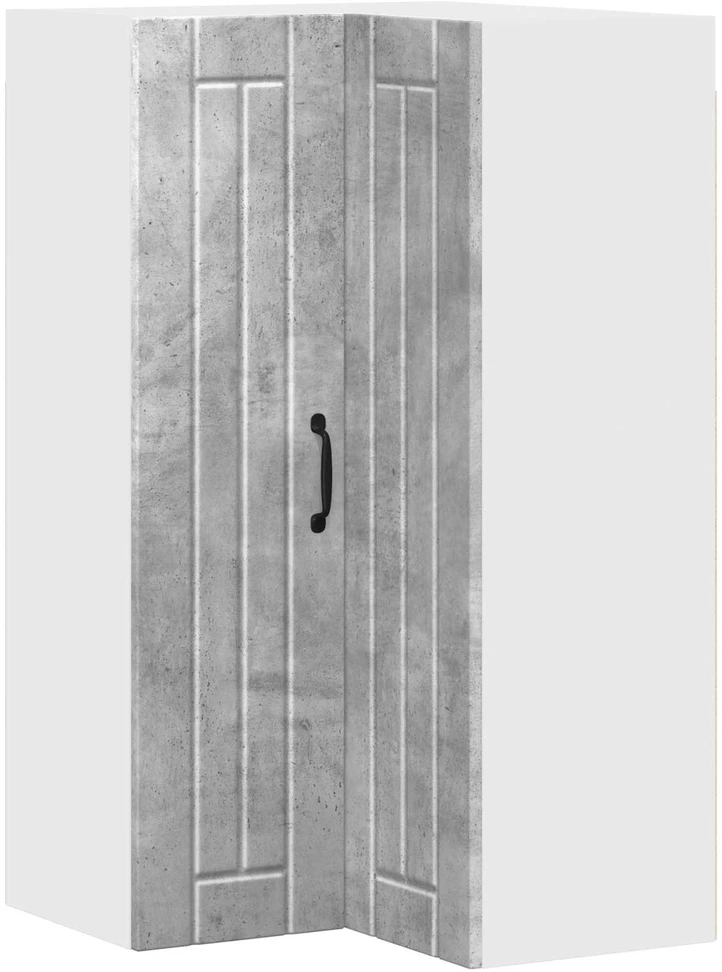 Sieninis kampinis kabinetas LUCCA Betono pilka 57 x 57 x 100 cm