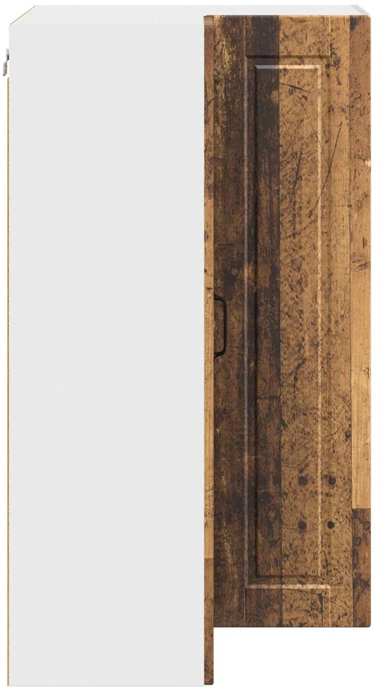 Sieninis kampinis kabinetas PORTO Senas medis 57 x 57 x 100 cm