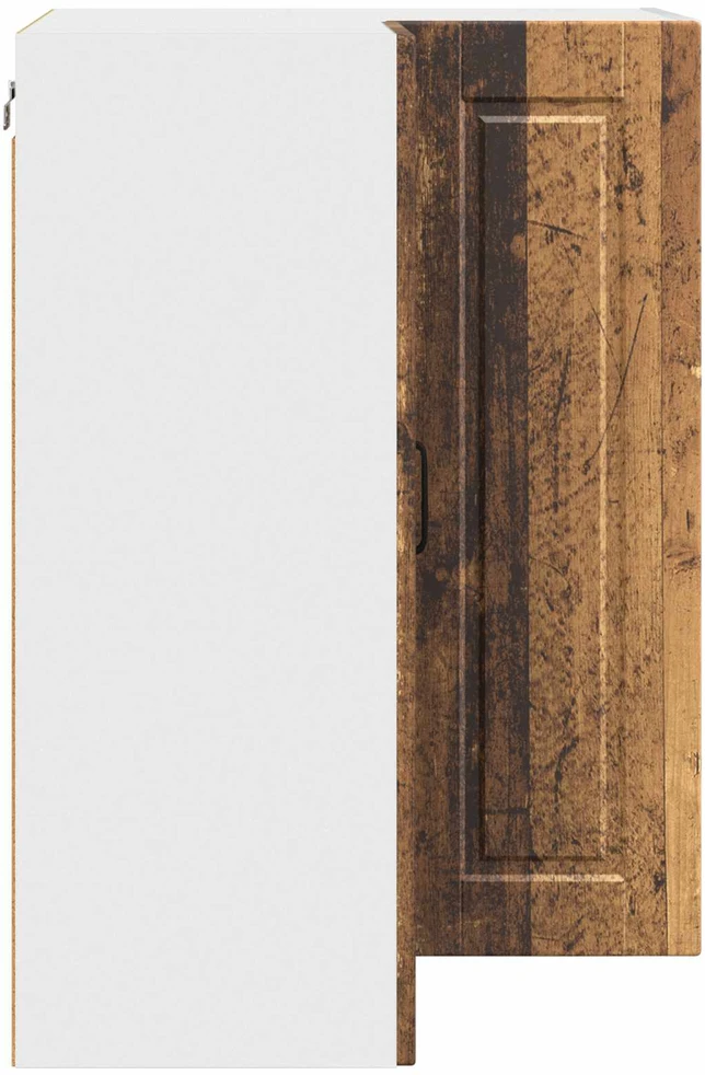 Sieninis kampinis kabinetas PORTO Senas medis 57 x 57 x 80 cm