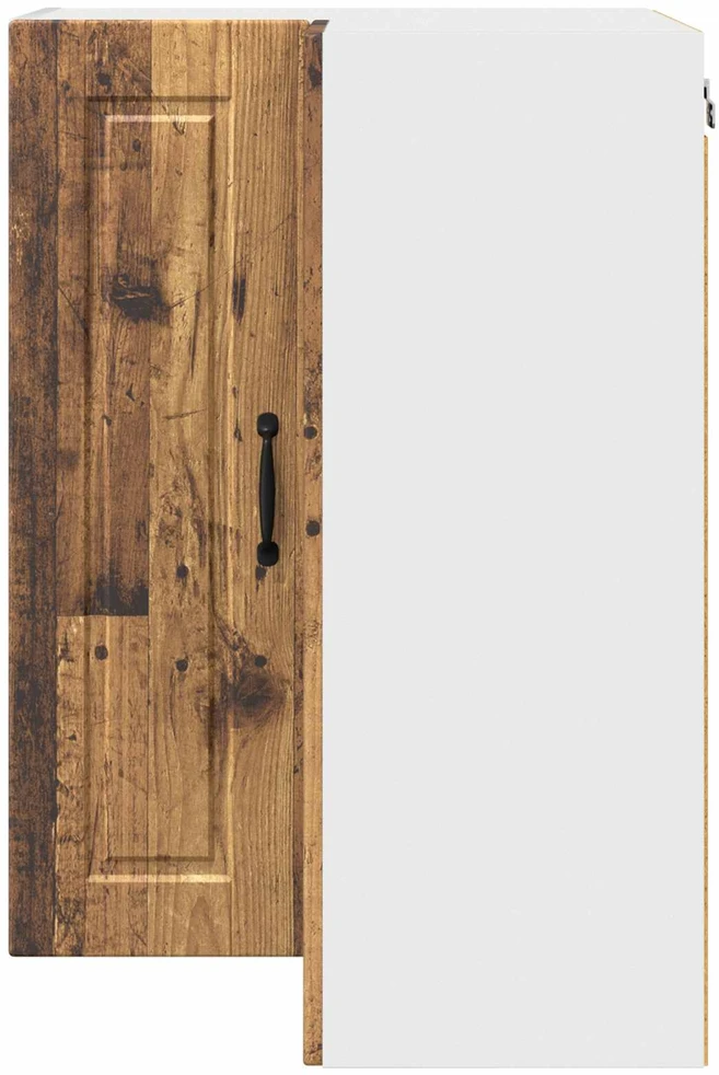 Sieninis kampinis kabinetas PORTO Senas medis 57 x 57 x 80 cm