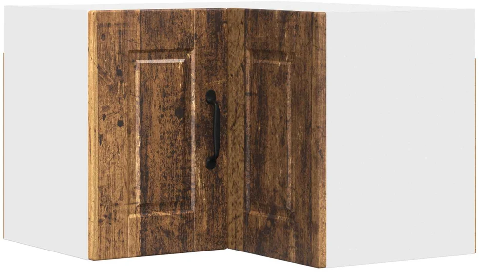 Sieninis kampinis kabinetas PORTO Senas medis 57 x 57 x 40 cm