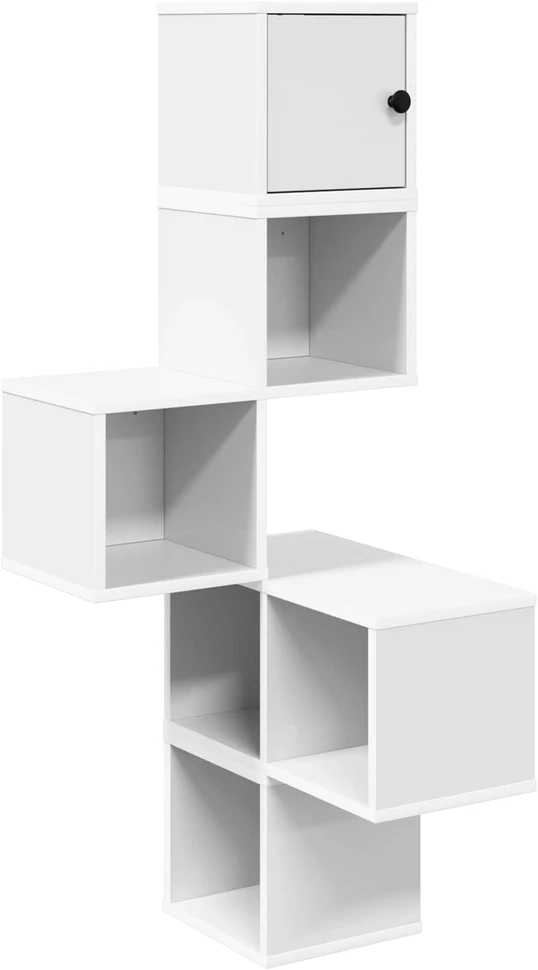 Sieninis kampinis lentynas Balta 48 x 48 x 120 cm