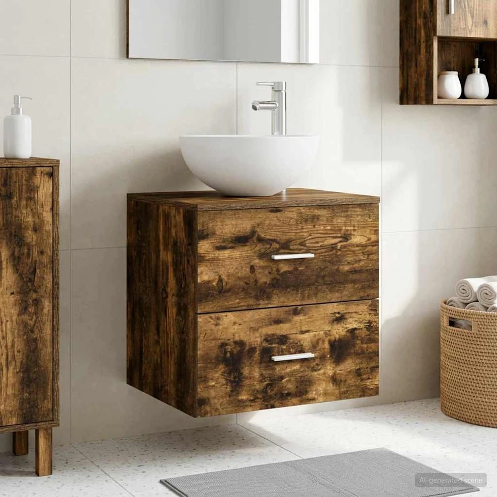 Sieninis kriauklės spintelė Dūminio ąžuolo 49,5 x 41 x 64,5 cm