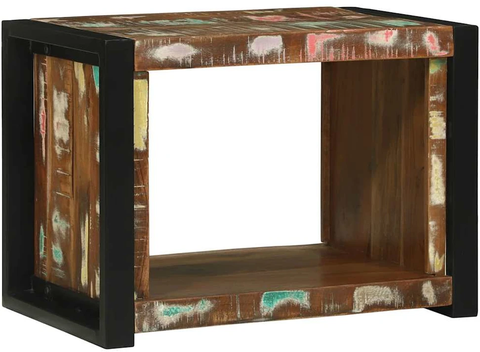 Sieninis Kubas Ruda 55 x 35 x 40 cm Kietas atkurtas medis