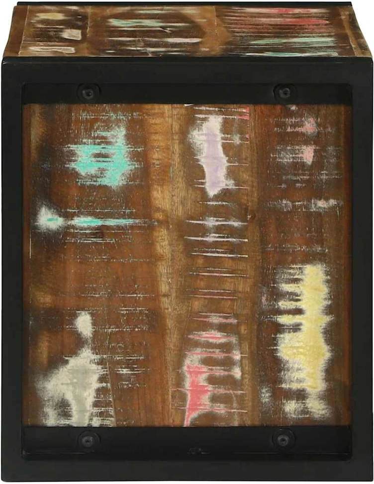 Sieninis Kubas Ruda 55 x 35 x 40 cm Kietas atkurtas medis