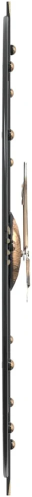 Sieninis laikrodis, juodos spalvos, 60cm, geležis