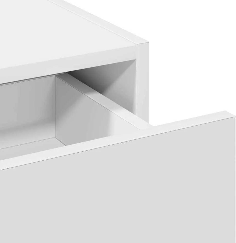 Makiažo stalas Balta 100 x 40 x 70 cm Apdirbta mediena