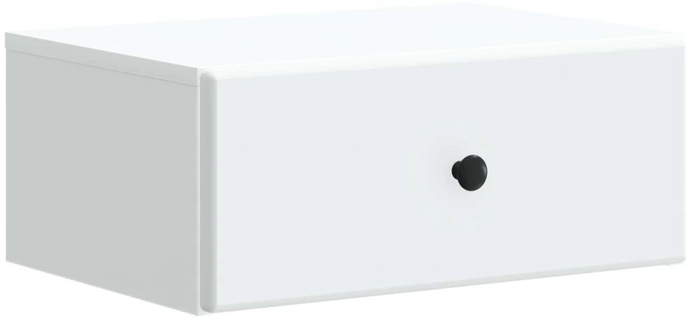 Sieninis naktinis staliukas 2 vnt. Balta 49 x 34,5 x 20 cm