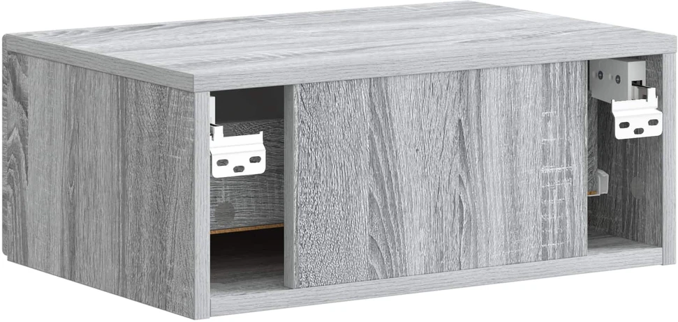 Sieninis naktinis staliukas 2 vnt. Pilka sonoma ąžuolo
