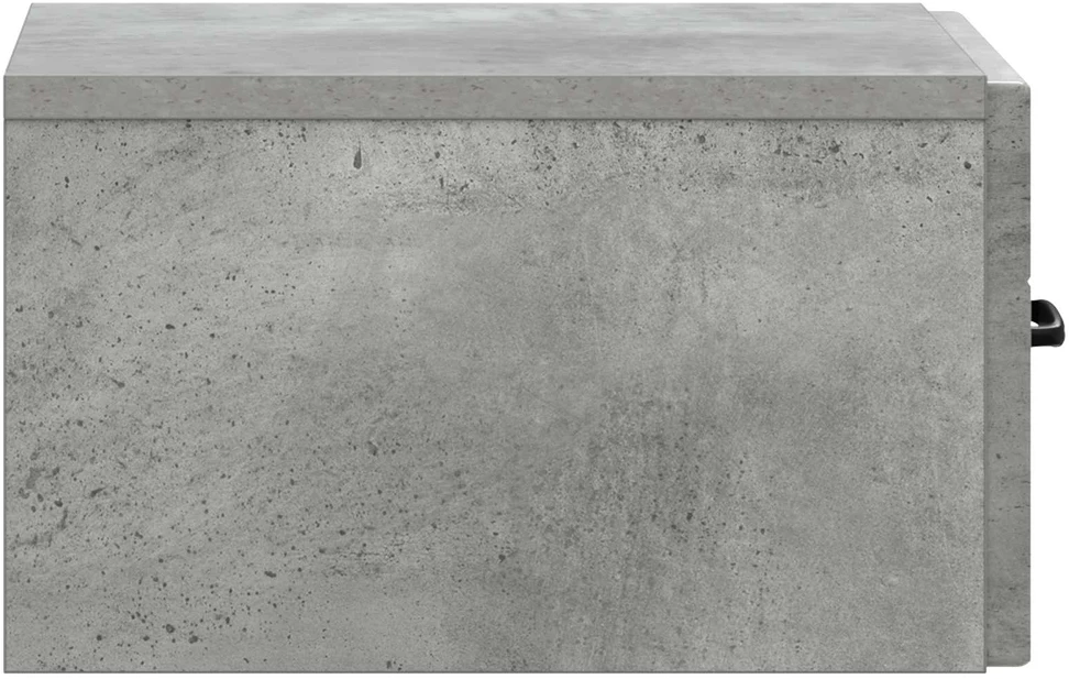 Sieninis naktinis staliukas Betono pilka 34,5 x 33 x 20 cm