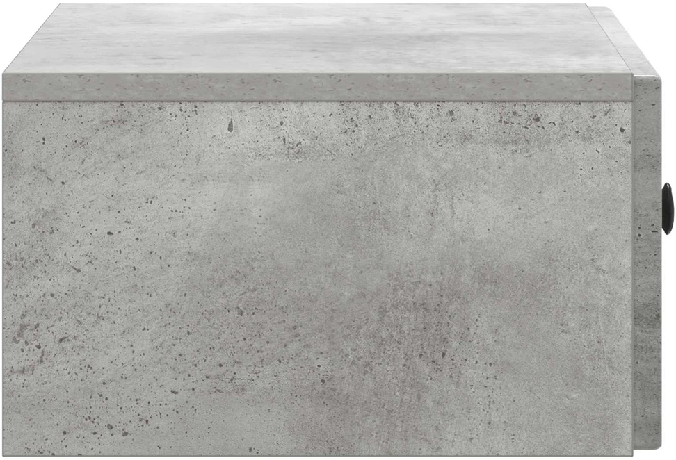Sieninis naktinis staliukas Betono pilka 49 x 34,5 x 20 cm