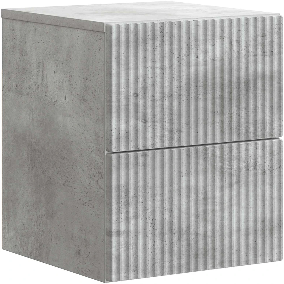Sieninis naktinis staliukas Betono pilka 33 x 34,5 x 40 cm