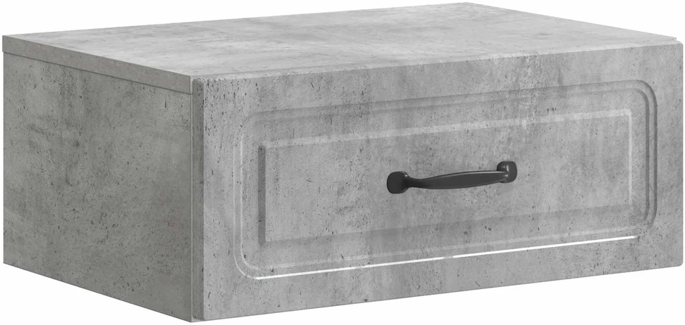 Sieninis naktinis staliukas Betono pilka 49 x 34,5 x 20 cm
