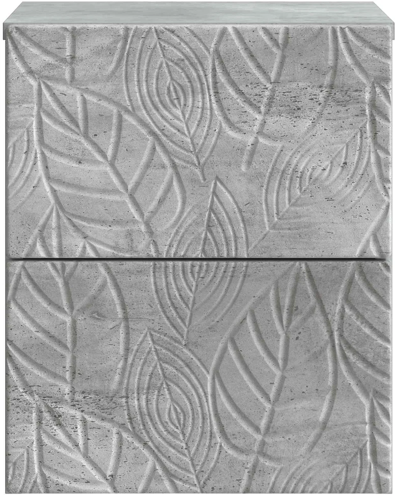 Sieninis naktinis staliukas Betono pilka 34,5 x 33 x 40 cm