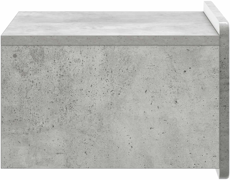 Sieninis naktinis staliukas Betono pilka 49 x 34,5 x 24 cm
