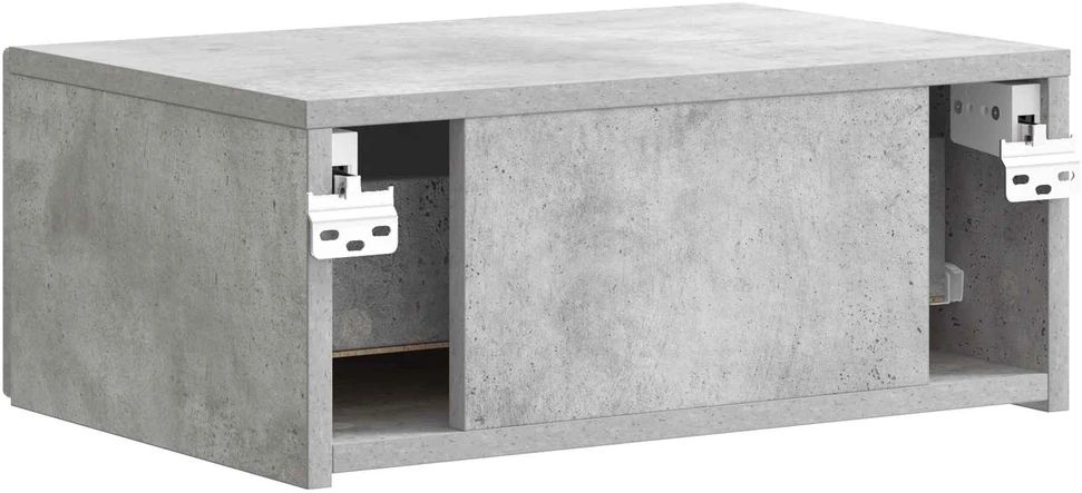 Sieninis naktinis staliukas Betono pilka 49 x 34,5 x 20 cm