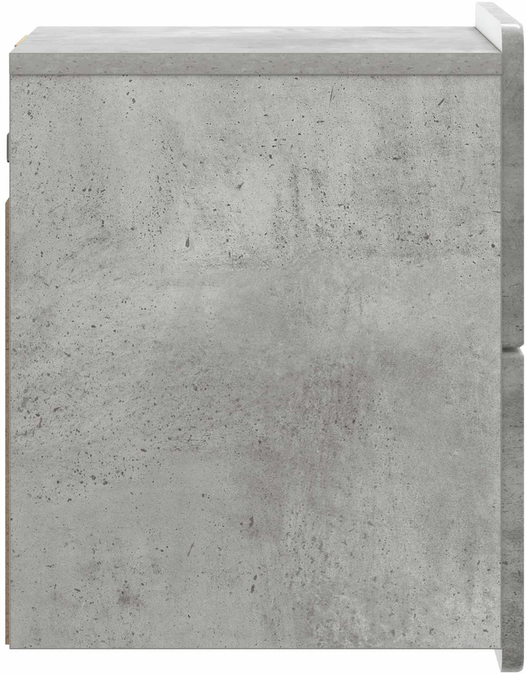 Sieninis naktinis staliukas Betono pilka 33 x 34,5 x 43 cm