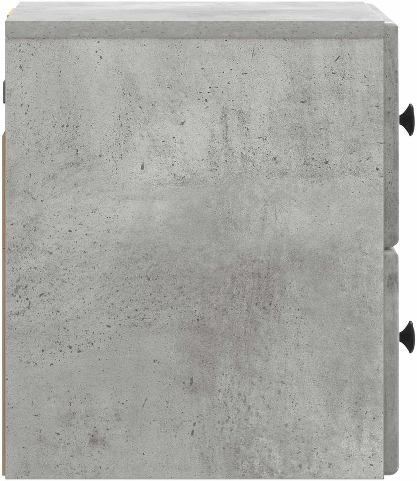 Sieninis naktinis staliukas Betono pilka 34,5 x 33 x 40 cm
