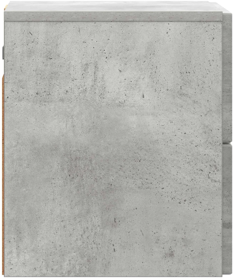 Sieninis naktinis staliukas Betono pilka 33 x 34,5 x 40 cm