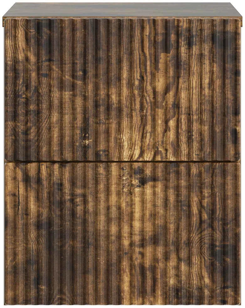 Sieninis naktinis staliukas Dūminio ąžuolo 33 x 34,5 x 40 cm