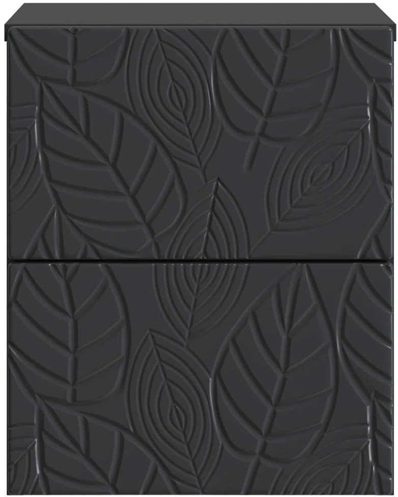 Sieninis naktinis staliukas Juoda 34,5 x 33 x 40 cm