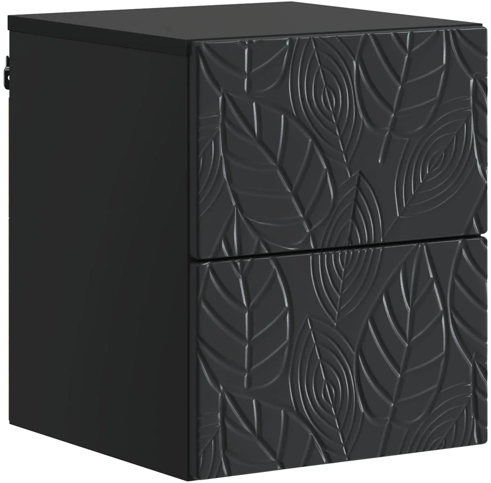 Sieninis naktinis staliukas Juoda 34,5 x 33 x 40 cm