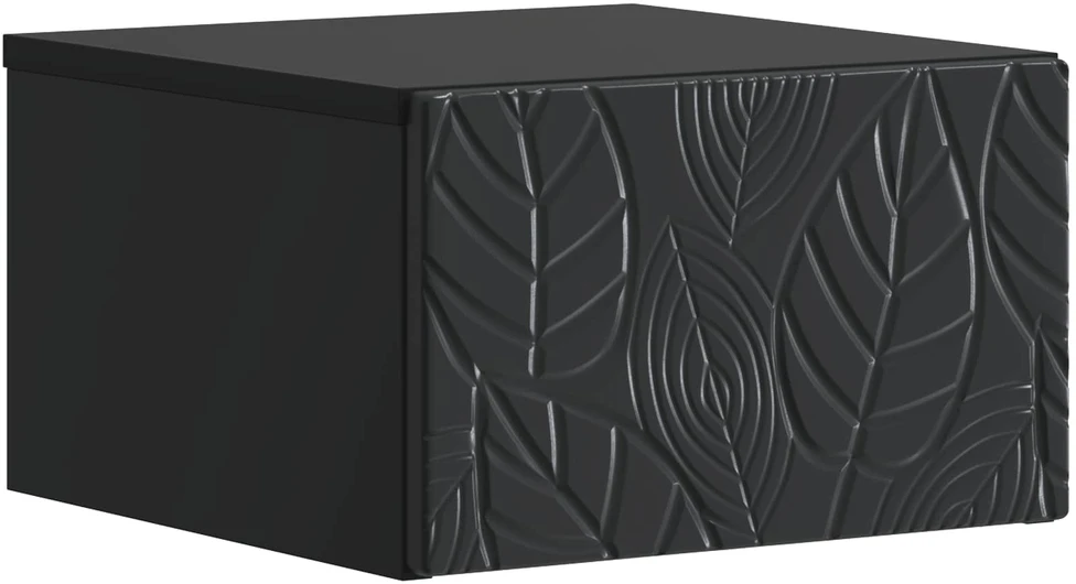 Sieninis naktinis staliukas Juoda 49 x 34,5 x 20 cm