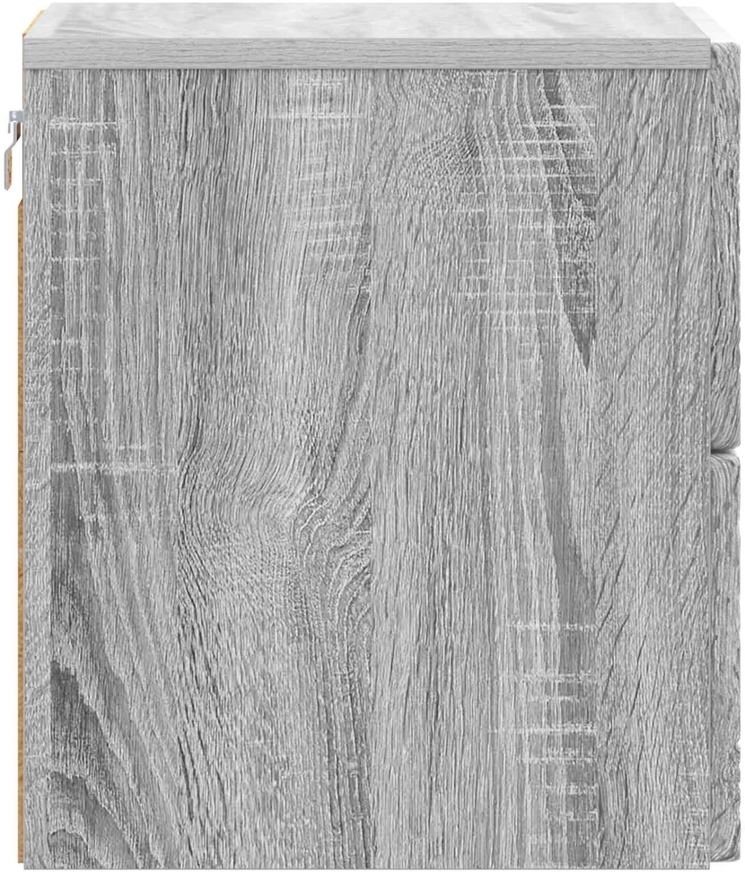 Sieninis naktinis staliukas Pilka Sonoma 34,5 x 33 x 40 cm