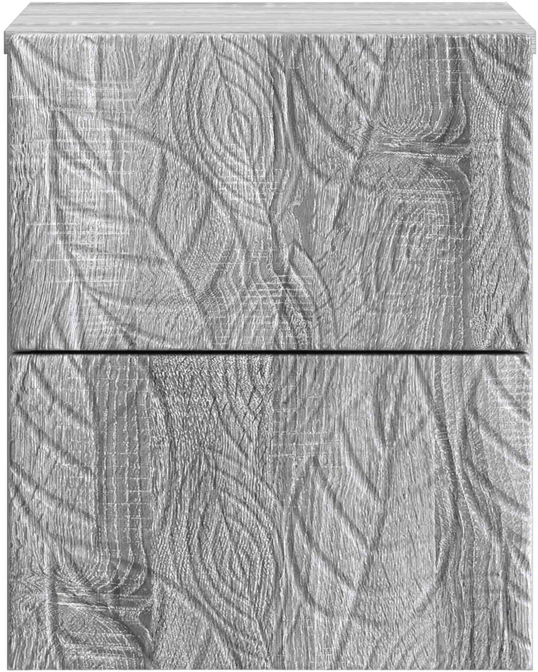 Sieninis naktinis staliukas Pilka Sonoma 34,5 x 33 x 40 cm