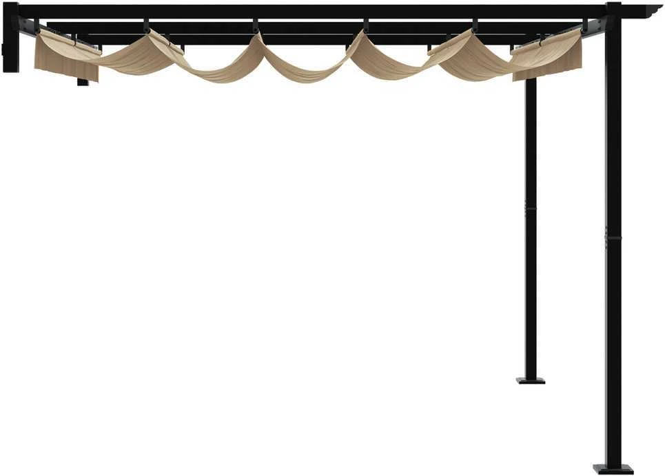 Pavėsinė 300 x 300 x 200 cm Taupe Poliesteris