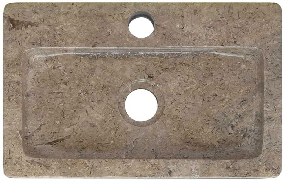Sieninis praustuvas, pilkas, 38x24x6,5cm, marmuras