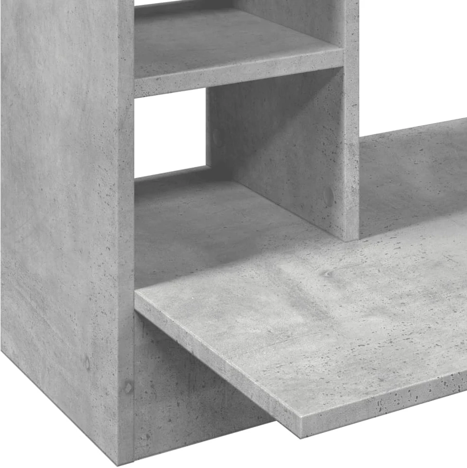 Sieninis rašomasis stalas, betono pilkas, 105x48x75cm, mediena