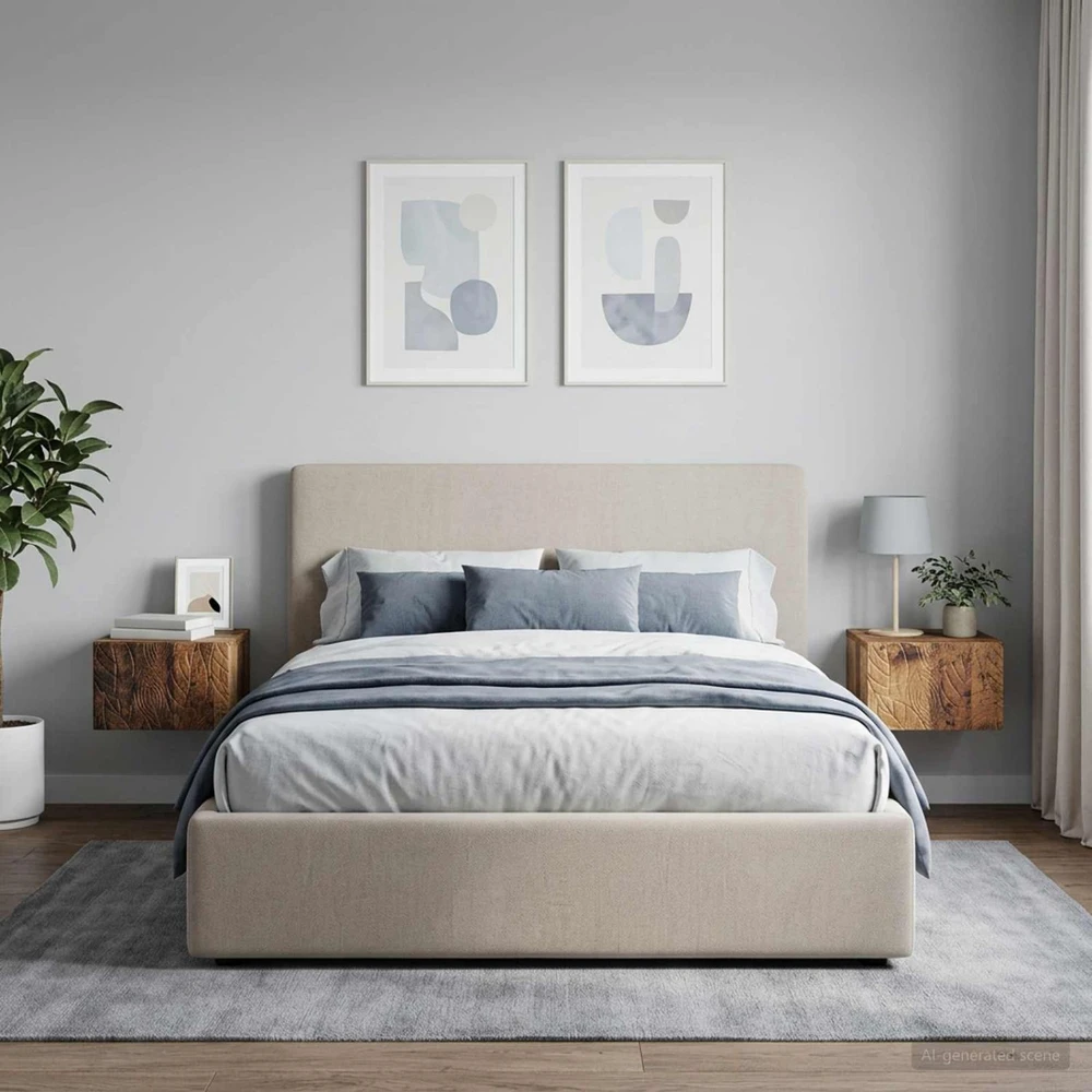 Sieninis šoninis staliukas 2 vnt. Sendintos medienos