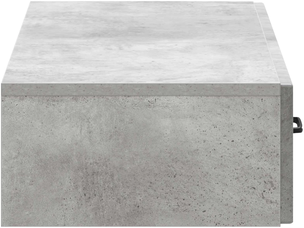 Sieninis šoninis staliukas Betono pilka 87,5 x 34,5 x 17 cm