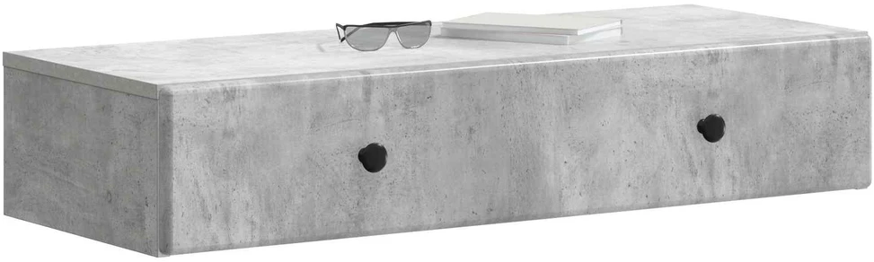 Sieninis šoninis staliukas Betono pilka 87,5 x 34,5 x 17 cm
