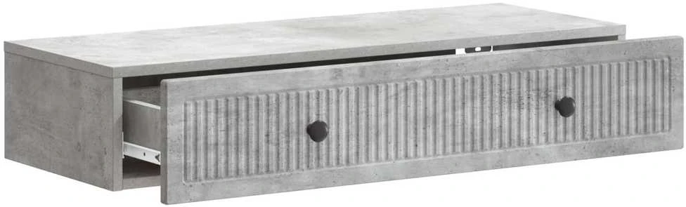 Sieninis šoninis staliukas Betono pilka 87,5 x 34,5 x 17 cm