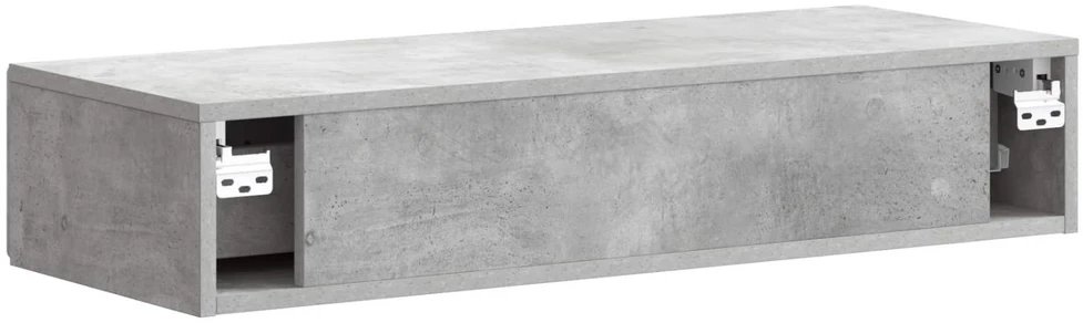 Sieninis šoninis staliukas Betono pilka 87,5 x 34,5 x 17 cm
