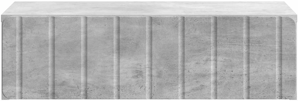 Sieninis šoninis staliukas Betono pilka 59 x 34,5 x 17 cm