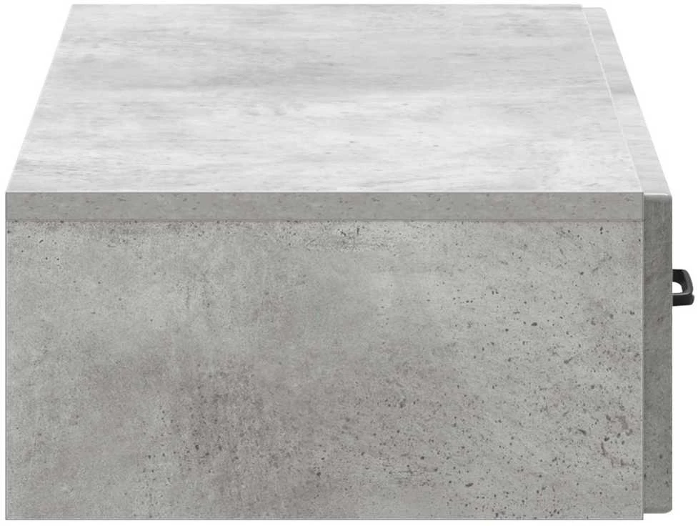 Sieninis šoninis staliukas Betono pilka 87,5 x 34,5 x 17 cm
