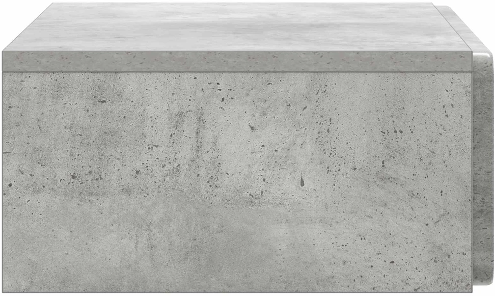 Sieninis šoninis staliukas Betono pilka 59 x 34,5 x 17 cm