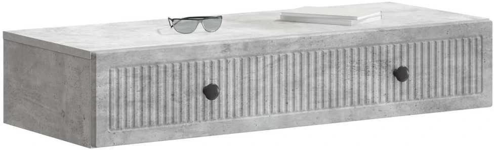 Sieninis šoninis staliukas Betono pilka 87,5 x 34,5 x 17 cm