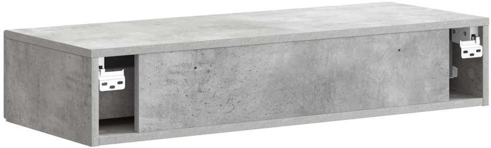Sieninis šoninis staliukas Betono pilka 87,5 x 34,5 x 17 cm