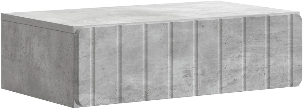 Sieninis šoninis staliukas Betono pilka 59 x 34,5 x 17 cm