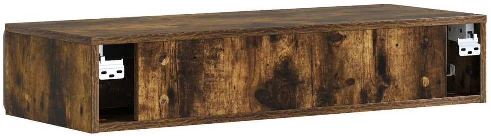 Sieninis šoninis staliukas Dūminio ąžuolo 87,5 x 34,5 x 17 cm