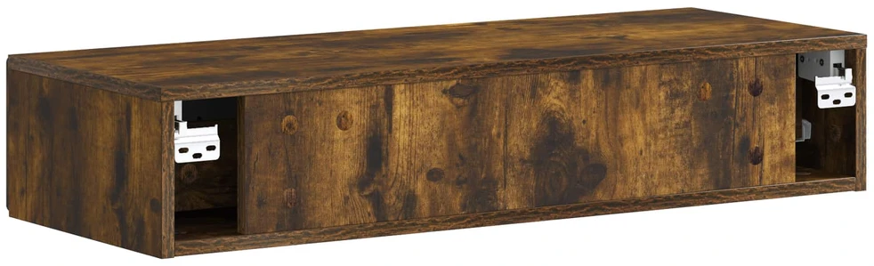 Sieninis šoninis staliukas Dūminio ąžuolo 87,5 x 34,5 x 17 cm