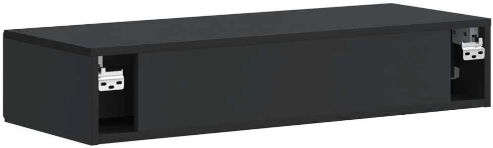 Sieninis šoninis staliukas Juoda 87,5 x 34,5 x 17 cm