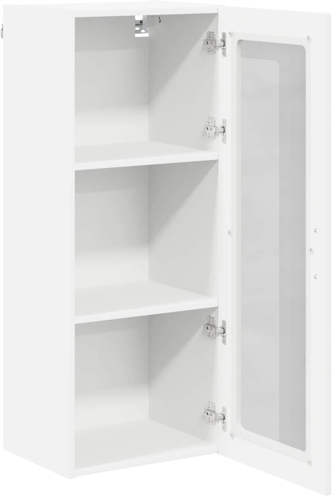 Sieninis stiklinis kabinetas LUCCA Balta 40 x 31 x 100 cm