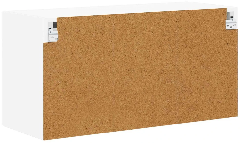 Sieninis stiklinis kabinetas LUCCA Balta 80 x 31 x 40 cm