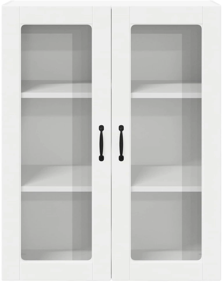Sieninis stiklinis kabinetas LUCCA Balta 80 x 31 x 100 cm